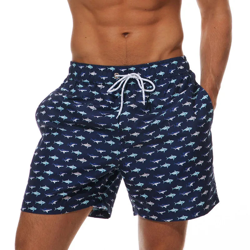 Quick Dry Summer Mens Siwmwear Beach Board Shorts Briefs for Man Swim Trunks Male Sportswear Beachwear Fitness plus Size